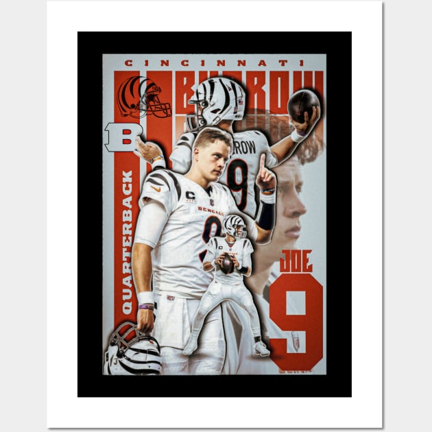 Joe Burrow 9 Wall Art by NFLapparel